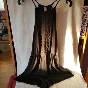Black Lace detail Romper size S